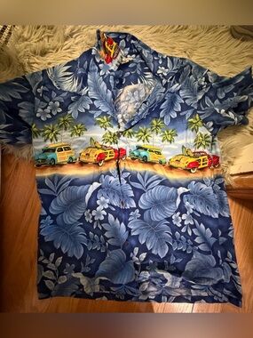 Aloha Republic Blue Hawaiian Button Up